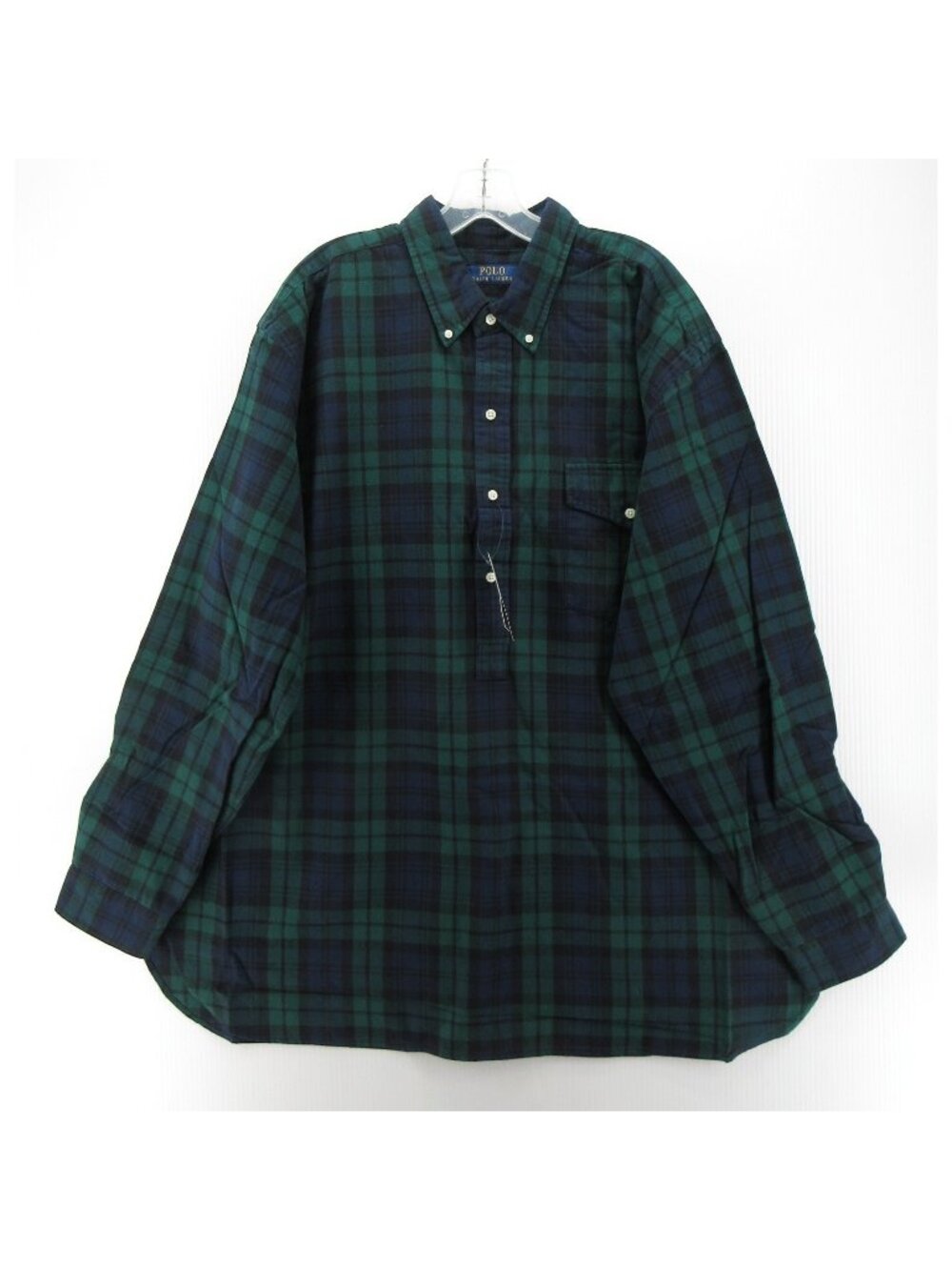 Polo Ralph Lauren Shirt 2XB Flannel Popover Blackwatch Tartan Plaid